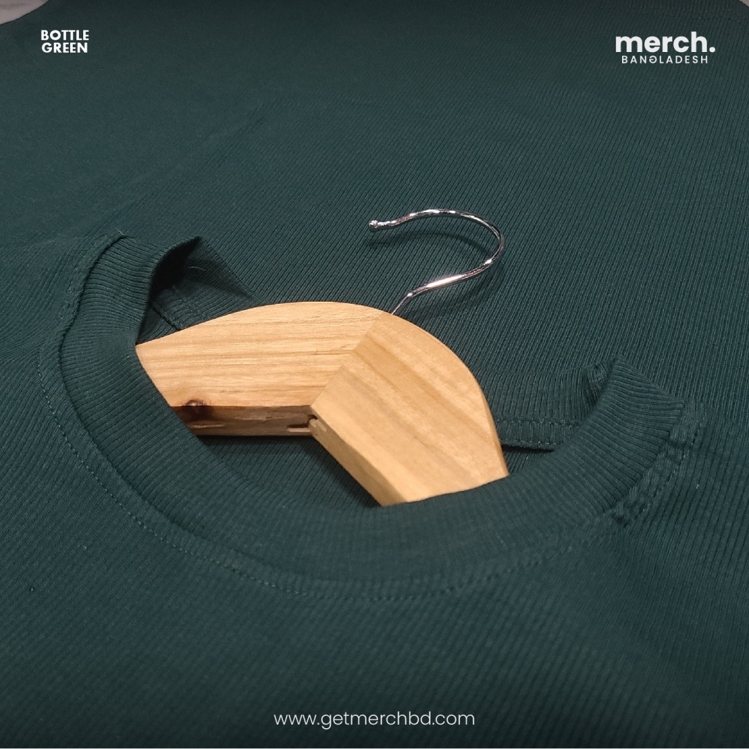 Bottle Green - RIB T-SHIRT