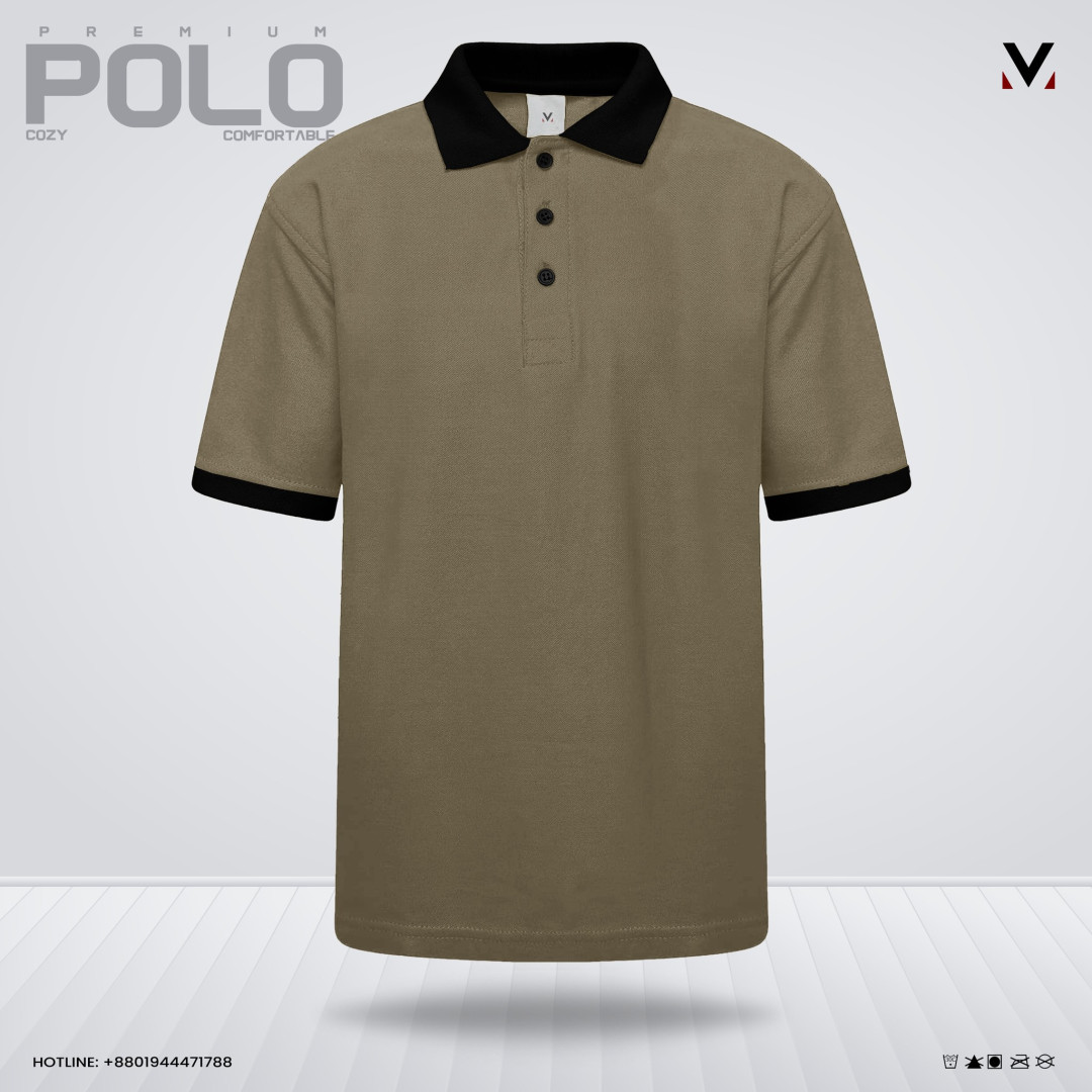 BROWN - Contrast Regular Polo