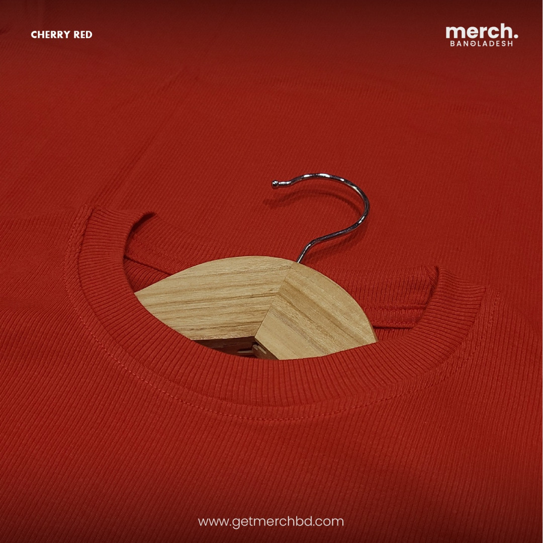 Cherry Red - RIB T-Shirt