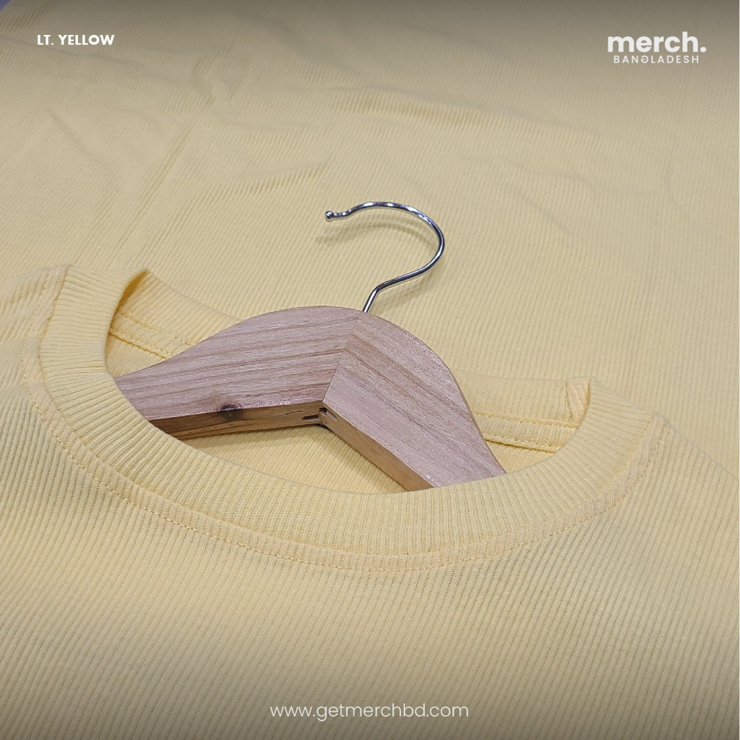 LT. Yellow - RIB T-SHIRT