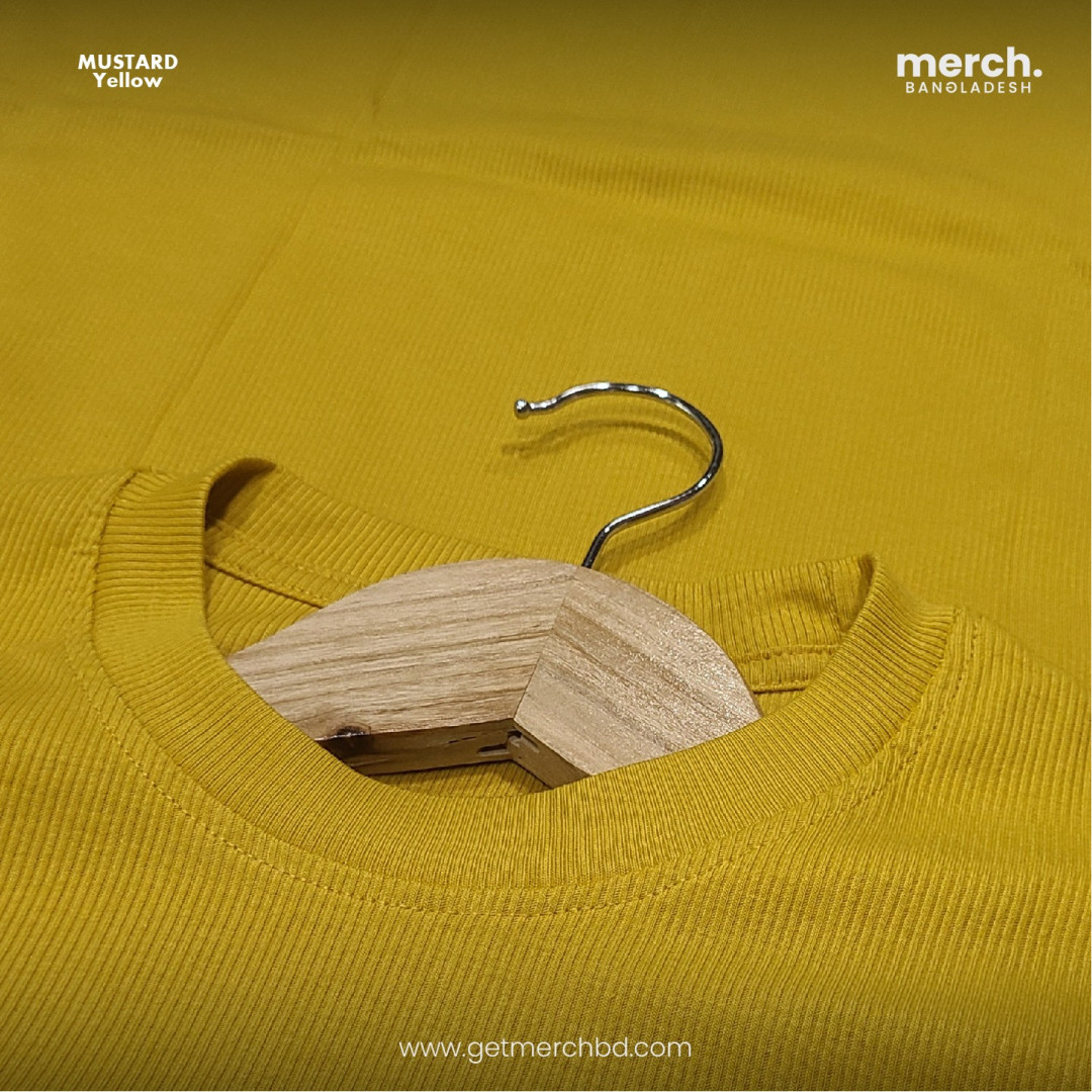 Mustard Yellow - RIB T-SHIRT