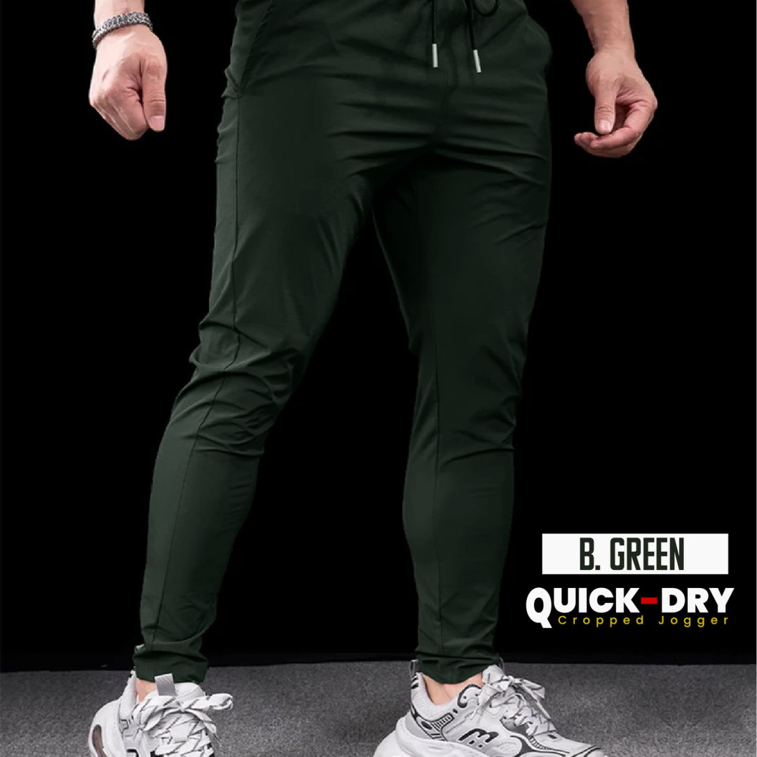 Quick Dry Gym Trouser - BOTTLE GREEN