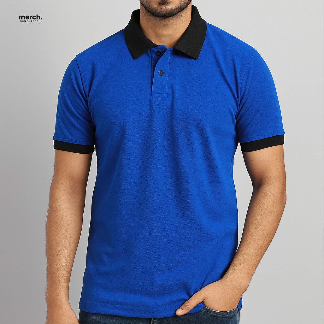 ROYAL BLUE - Contrast Regular Polo