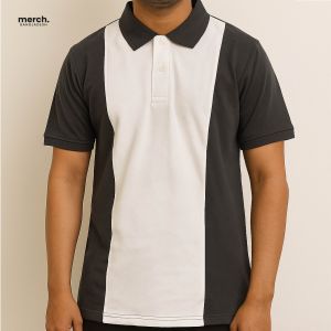Charcoal - Contrast Fashion Polo