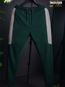 Narrow Fitted Contrast Premium Trouser - Bottle Green