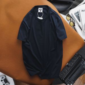 NAVY BLUE - Cotton T-shirt