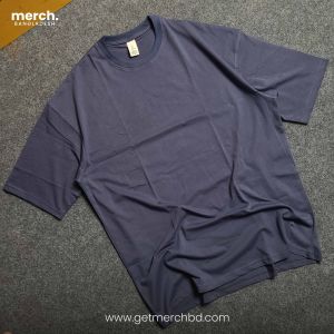 Oversized Drop Shoulder T-Shirt – Burnt Ash