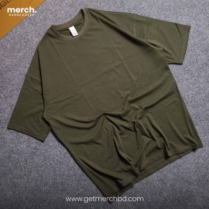 Oversized Drop Shoulder T-shirt - Olive