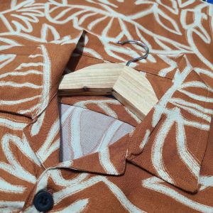 PREMIUM HAWAII SHIRT - Brown